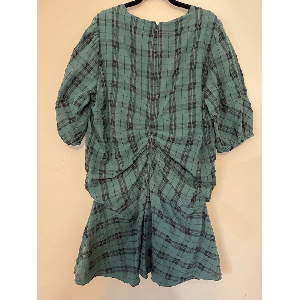 Tanya Taylor -‎ Emmaline Plaid Dress Green Size 18 - Picture 6 of 11
